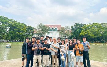 物機電工程系12位師生近日赴泰國農業大學（Kasetsart-University）參與SciKU國際營隊